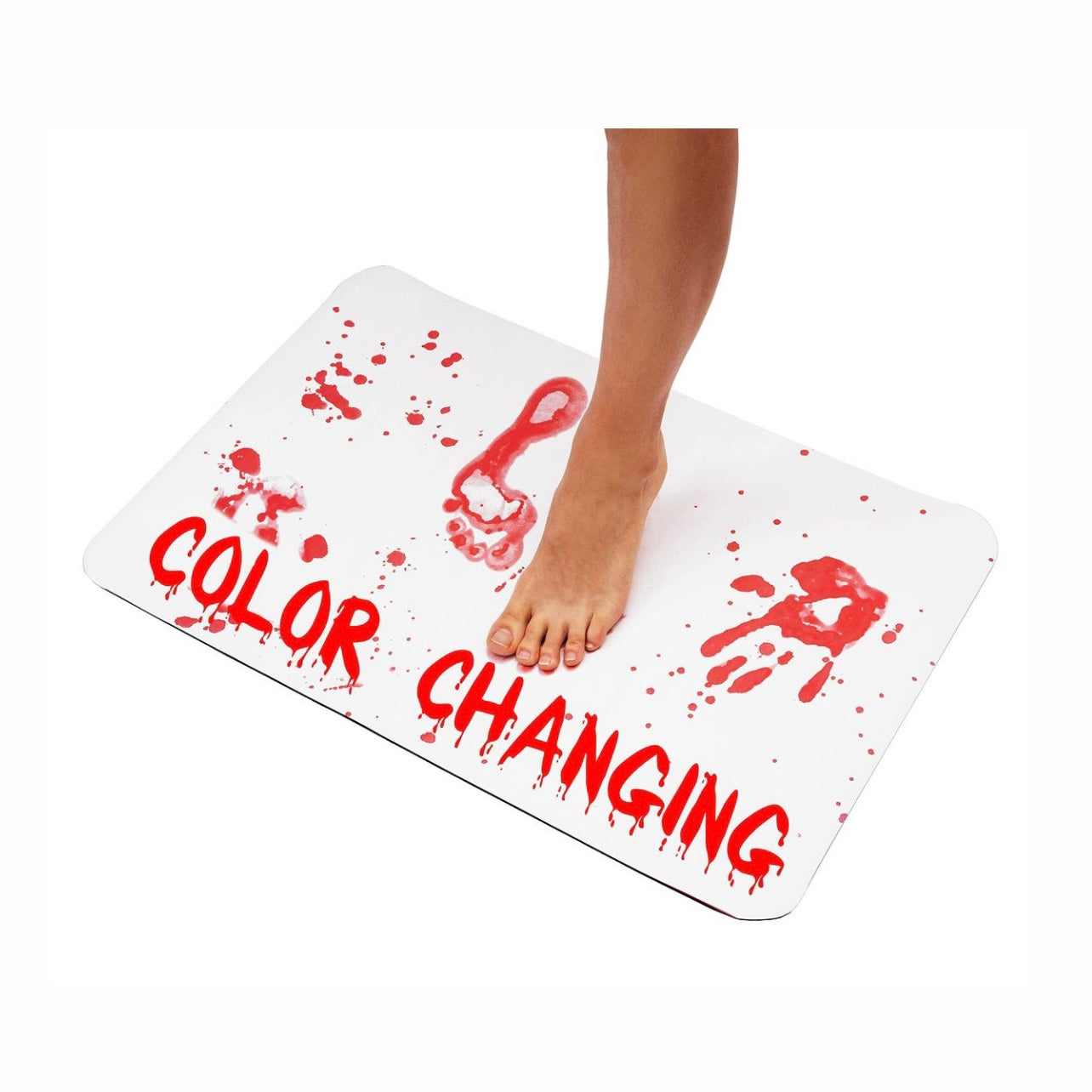 The Murder Mat Bath Changes Color Instantly Turns Red When Wet