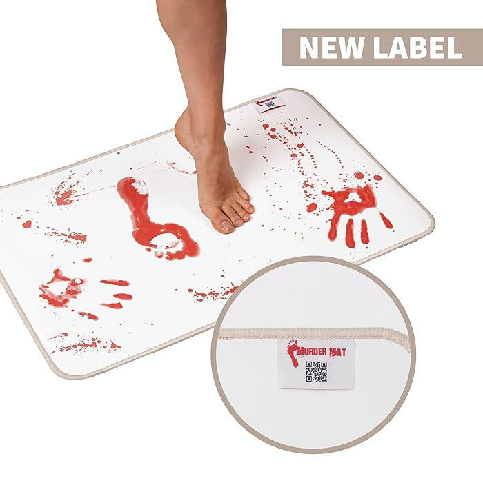 The Murder Mat Bath Changes Color Instantly Turns Red When Wet