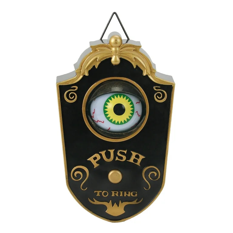 Eyeball Doorbell with Spooky Sounds for Halloween Decorations