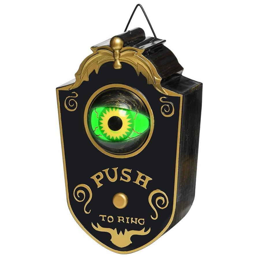 Eyeball Doorbell with Spooky Sounds for Halloween Decorations