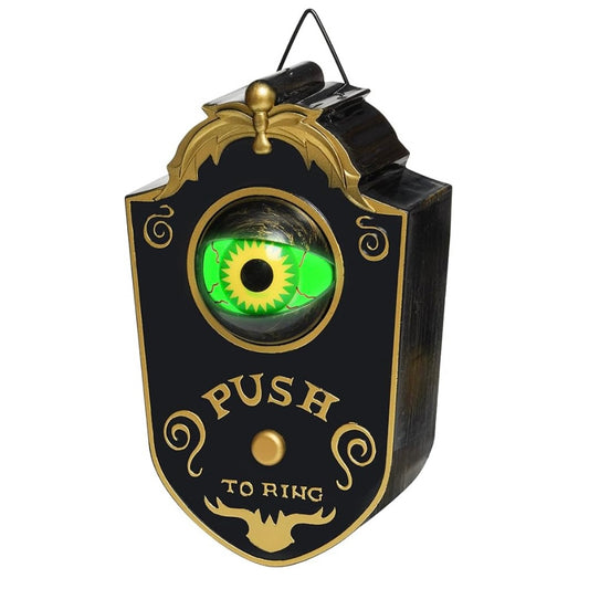 Eyeball Doorbell with Spooky Sounds for Halloween Decorations